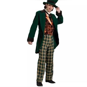 Fun Costumes Deluxe Victorian Style Mad Hatter Halloween Costume Cosplay Velvet